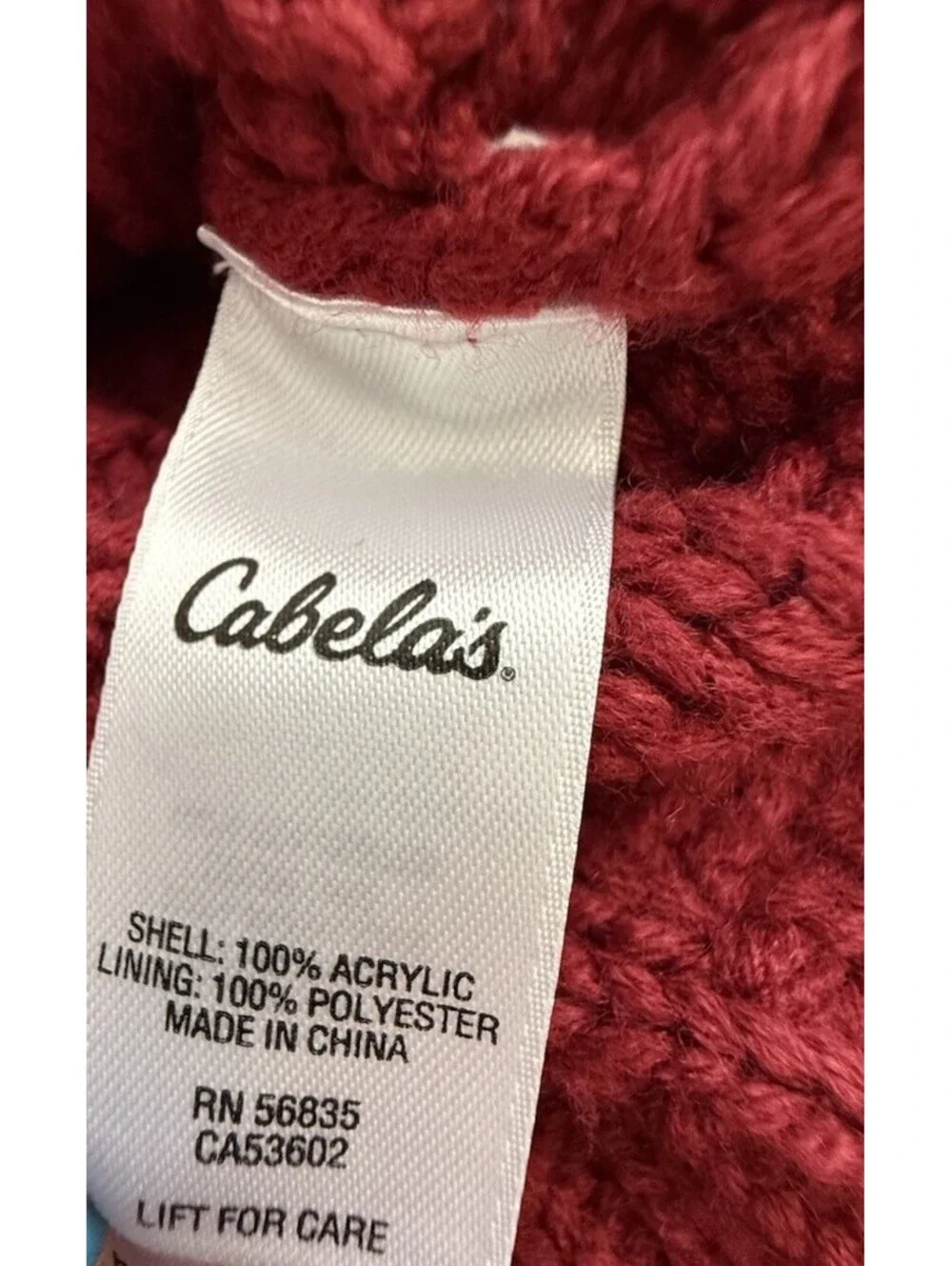 Cabellas Small Zip Up Women’s Sweater Size Small Lined Hood